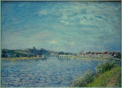 Saint-Mammès on the Loing by Alfred Sisley